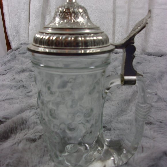 COPY - H-76 VINTAGE 1960'S HOUSE OF GOEBEL GLASS VIKING BEER STEIN - Picture 2 of 13